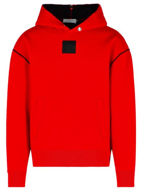 Lanvin Lanvin 'Loose' Red Wool Blend Sweatshirt Men