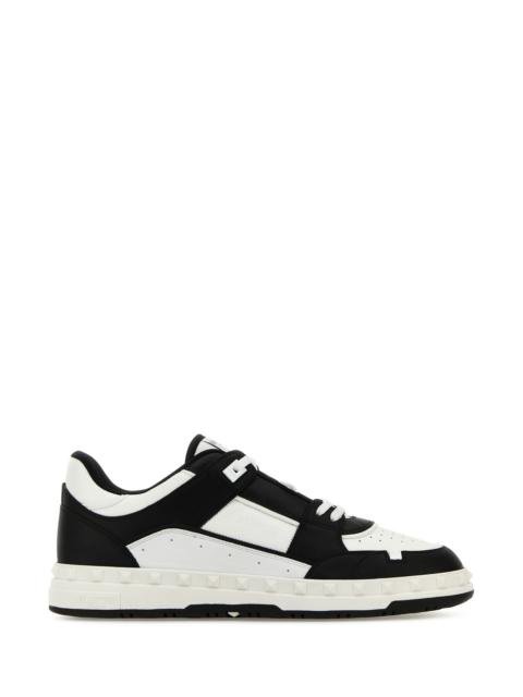 Valentino Two-tone leather Freedots sneakers