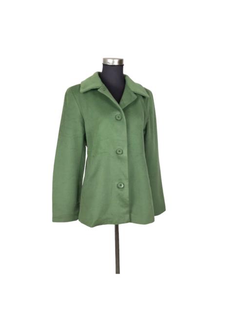 Other Designers Vintage - Vintage Agnes B. Paris Green Wool Jacket Made In Japan