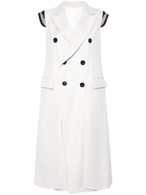 Sacai Women Sleeveless Coat
