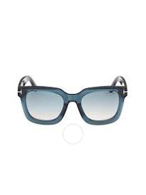 TOM FORD Tom Ford Leigh Blue Gradient Square Ladies Sunglasses FT1115 92P 52