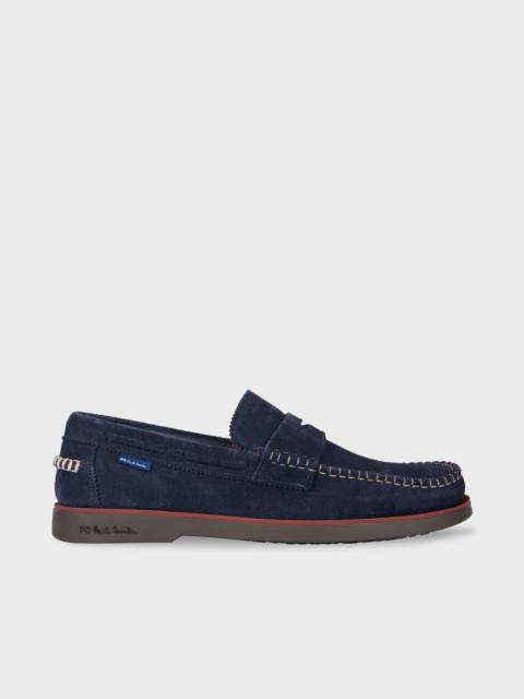 Paul Smith Navy Suede 'Tristain' Loafers