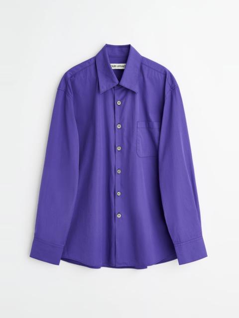 Our Legacy Above Shirt Deep Blue Super Poplin