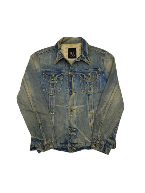 Other Designers Archival Clothing - 🇯🇵 MADE IN JAPAN RICO DENIM DENIM TRUCKER JACKET