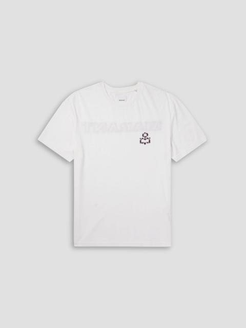 Isabel Marant Hugo logo-embroidered cotton-jersey T-shirt