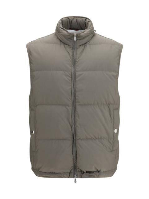 Brunello Cucinelli Brunello Cucinelli Sleeveless Padded Gilet Army Washed