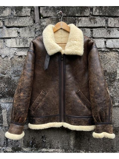 Other Designers Vintage Mil-Spec Leather Flying Jacket B3, Silver Stone Inc.