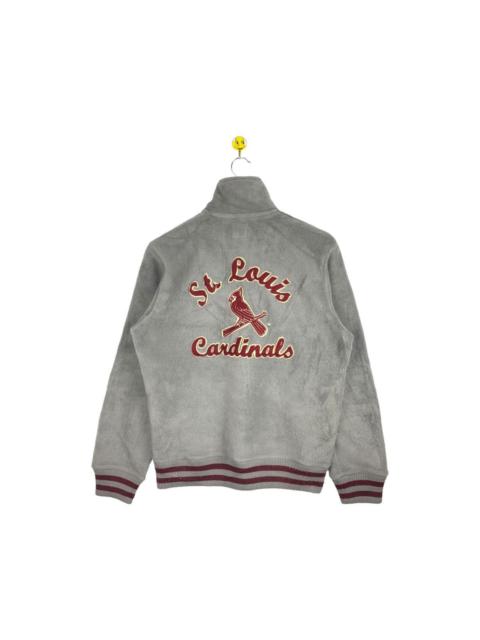 Other Designers Rare Vintage St Louis Cardinals Fleece half zip Sweater