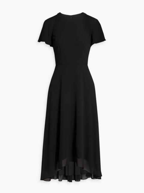 Other Designers Ruffled chiffon midi dress