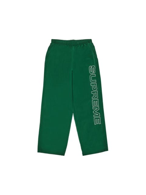 Supreme Supreme Spellout Embroidered Track Pant 'Dark Green'