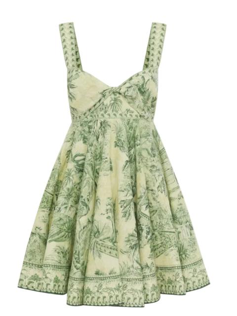 ALÉMAIS Sara Mini Twist Sundress in Green
