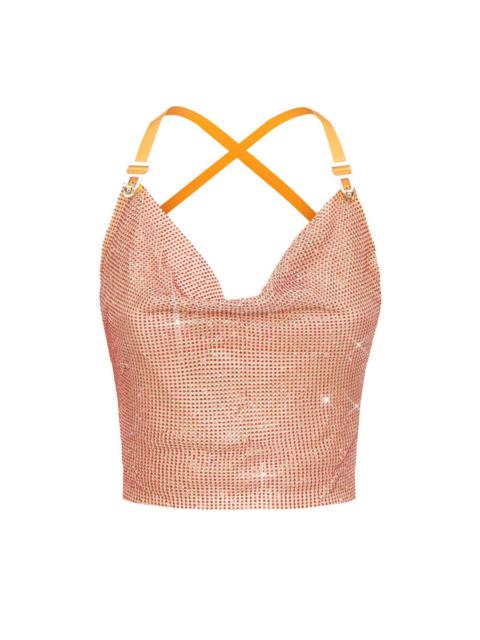 POSTER GIRL RHINESTONED BAMBI TOP APEROL SPRITZ