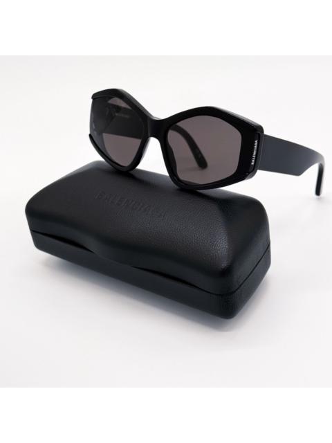 BALENCIAGA NEW BALENCIAGA BB0302S 001 SUNGLASSES BLACK WOMEN EYEWEAR
