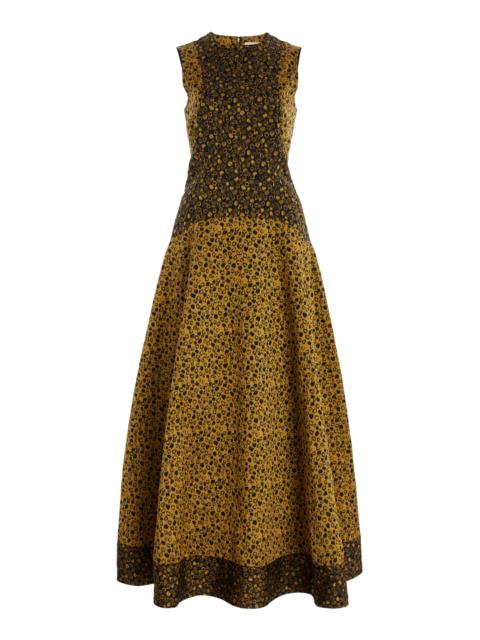 ULLA JOHNSON Isadora Drop Waist Dress animal