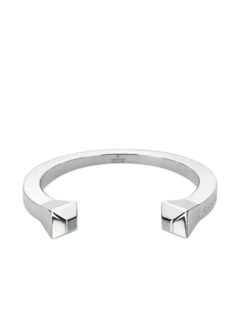 GUCCI Sterling Silver Chiodo Cuff Bracelet