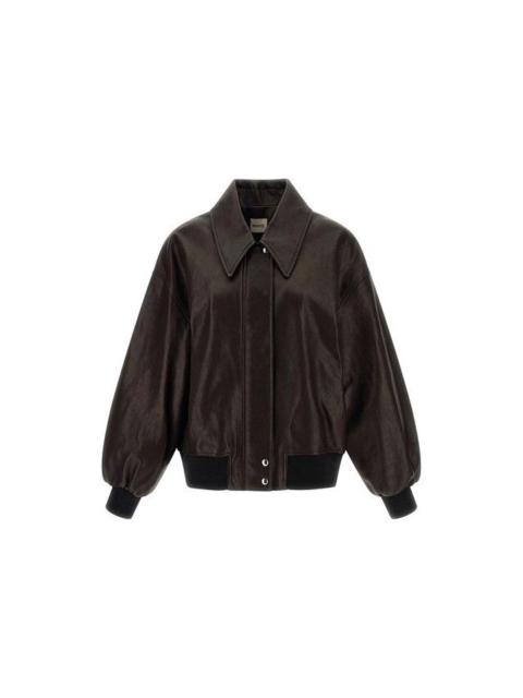 KHAITE KHAITE Shelman Brown Leather Jacket New/Authentic (Women's s