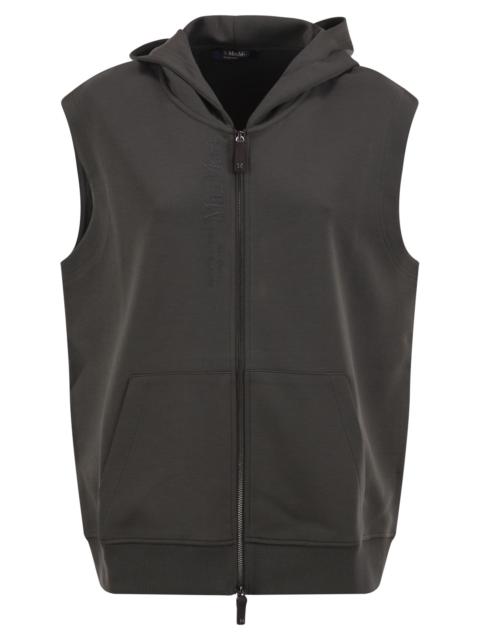 'S Max Mara S Max Mara Women Smmballo - Hooded Cotton-Blend Jersey Gilet