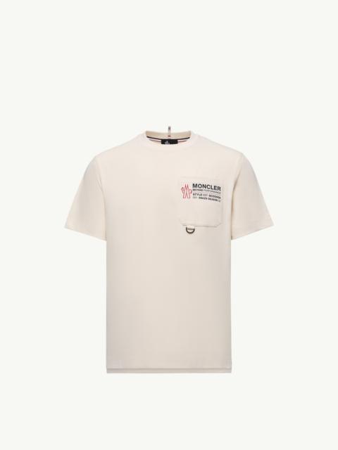 Moncler Grenoble Embossed Logo Cotton T-Shirt