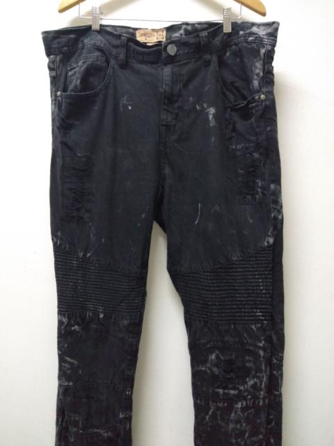 Other Designers Distressed Denim - Distressed painted over designed inspired Balmain