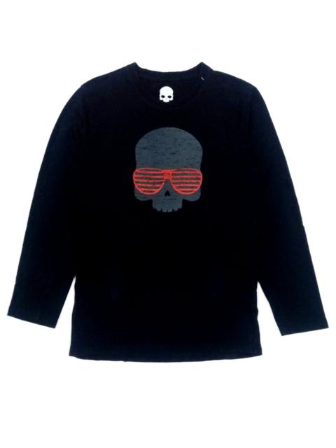 Other Designers Hydrogen Italy - RARE! HYDROGEN NU RAVE SKULL L/SLEEVE T-SHIRT