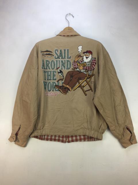 Other Designers Vintage - VINTAGE CAPTAIN SANTA 1985 RIVERSIBLE HARINGGTON JACKET