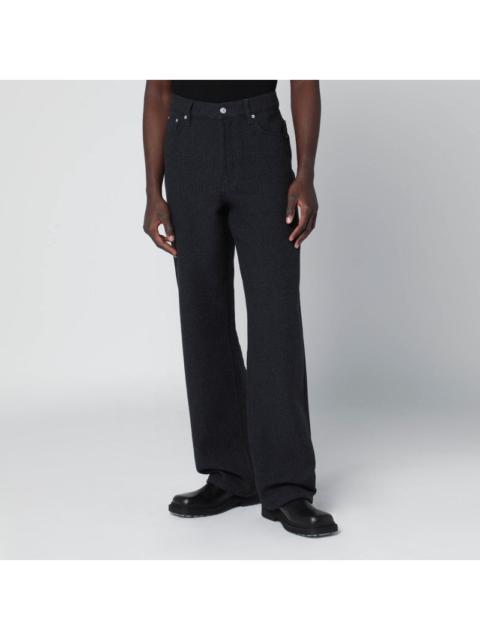 Dries Van Noten Dries Van Noten Dark Grey Straight Leg Jeans Men