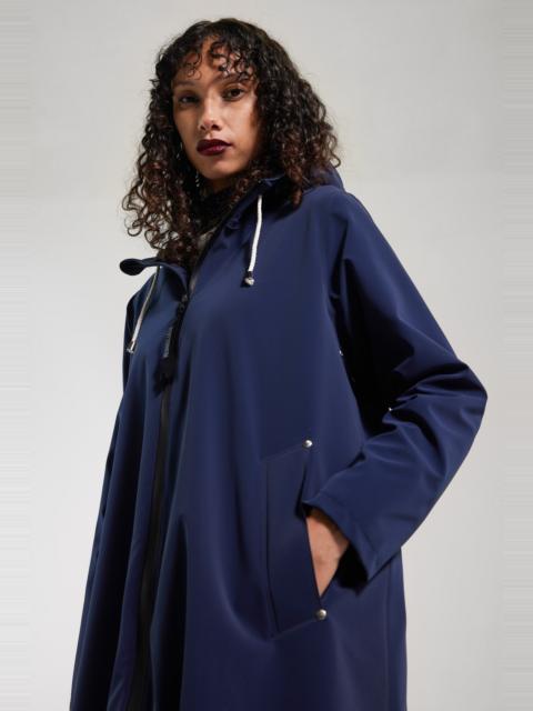 Stutterheim Mosebacke Lightweight Matte Zip Raincoat Navy