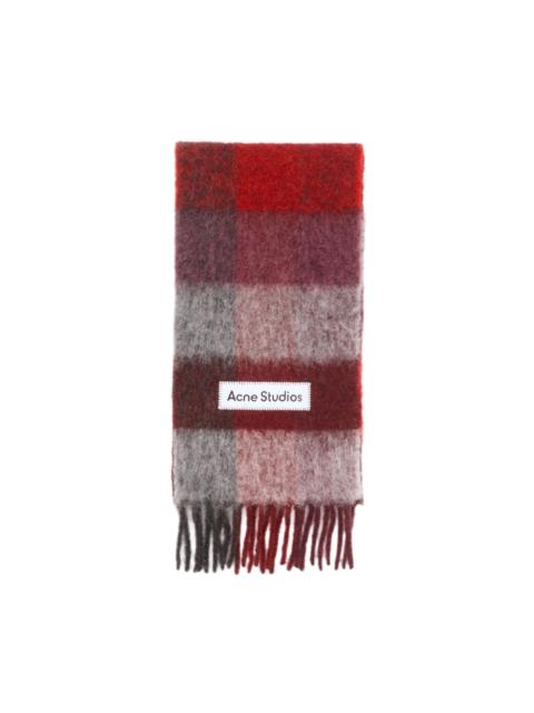 Acne Studios MOHAIR CHECKED SCARF