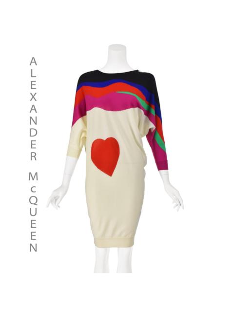 Alexander McQueen 2015 Wool Knit Sweater Dress