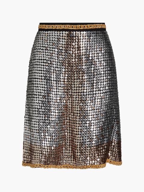 ELIE SAAB Embellished tulle mini skirt