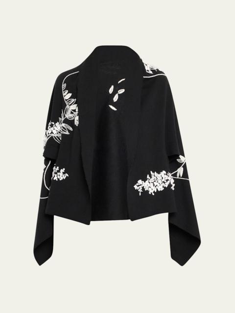 BERNADETTE Shirene Embroidered Cashmere Shawl