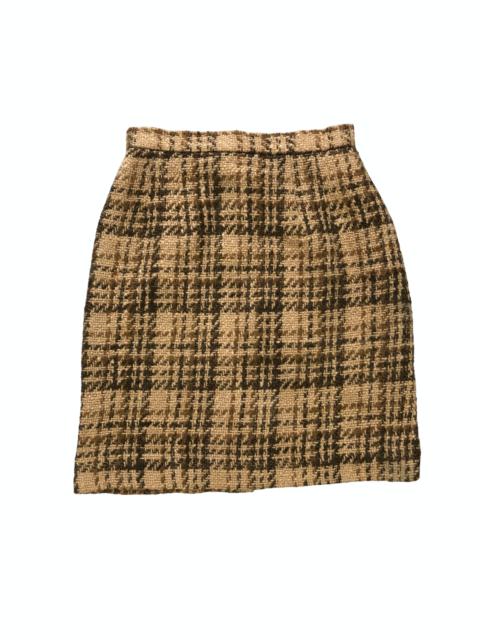 BALENCIAGA WOOL TARTAN SKIRTS #7292-126