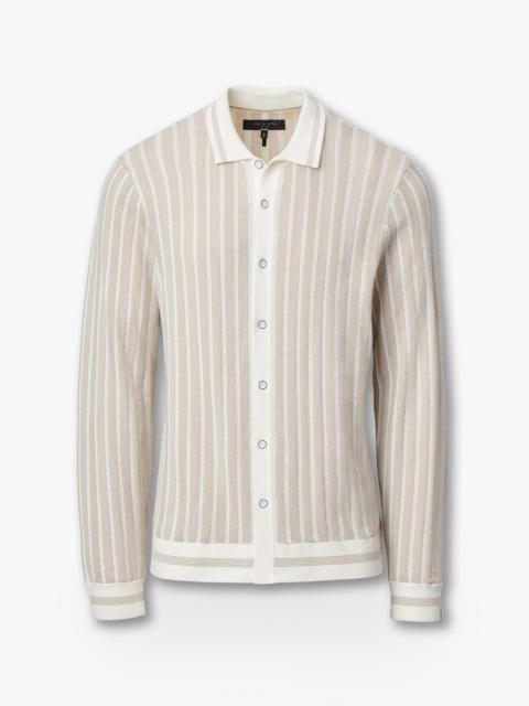 rag & bone Harvey Ribbed Knit Shirt