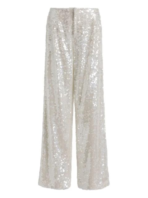Other Designers Alberta Ferretti Women Wide Leg Sequins Trousers