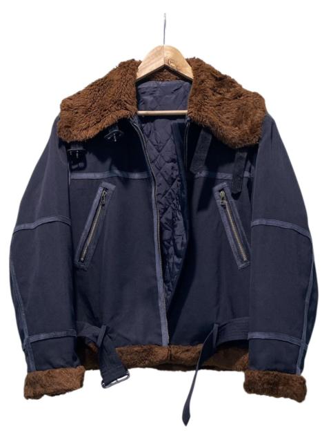 Jean Paul Gaultier Rare Jean Paul Gaultier Femme Faux Fur Aviator Flight Jacket