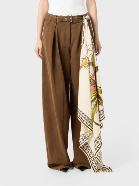 Blumarine VISCOSE TWILL FOULARD WITH LOGO PRINT