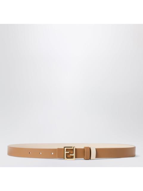 FENDI Fendi Reversible Camel-Coloured Leather Belt Women
