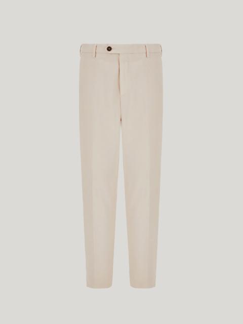 Canali SAND REGULAR FIT COTTON GABARDINE AND CASHMERE CHINOS
