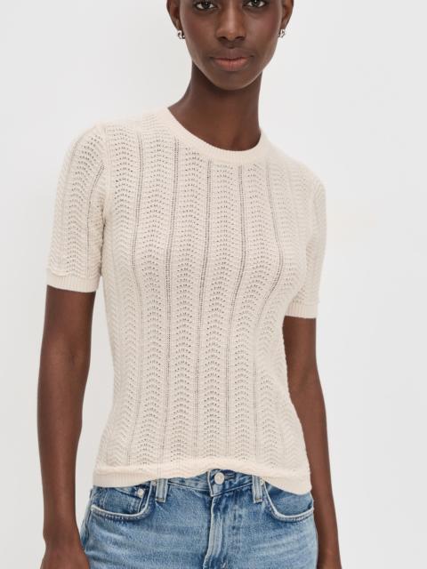 rag & bone Francesca Merino Short Sleeve Sweater