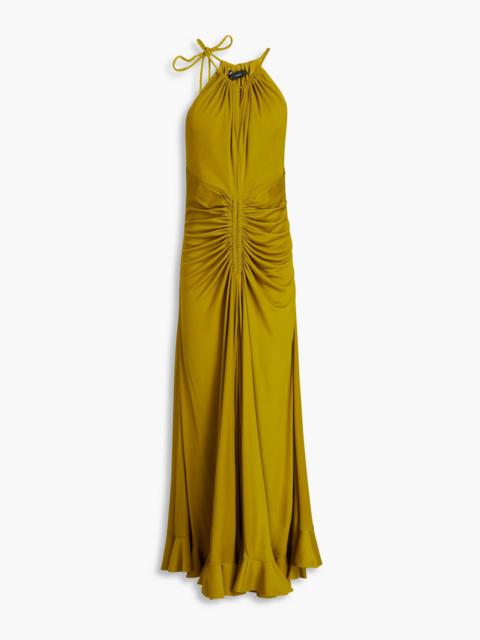 Proenza Schouler Cutout ruched jersey maxi dress