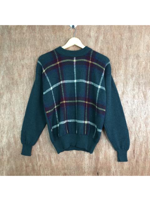 Other Designers Homespun Knitwear - Vintage High Garments Checkered Knit Sweater