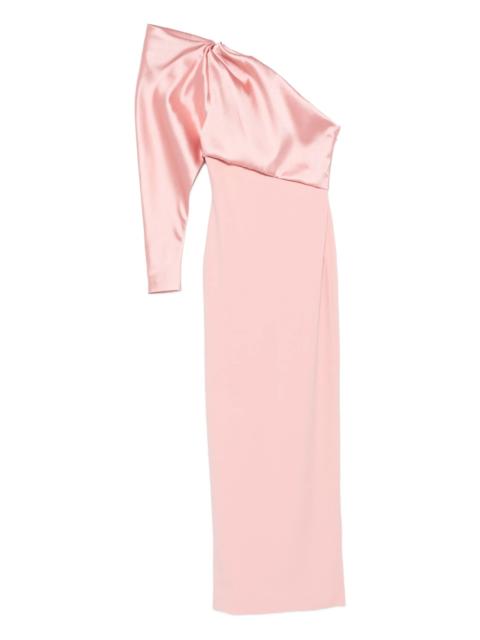 SOLACE LONDON Tally panel-sleeve maxi dress