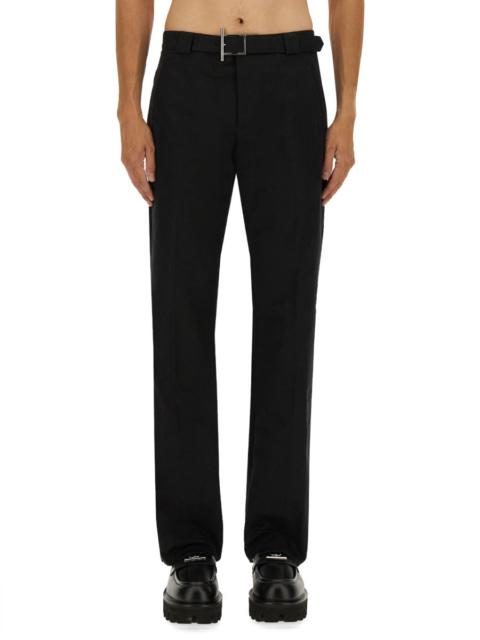 Alexander McQueen Alexander Mcqueen Men Pants With "T-Bar" Belt