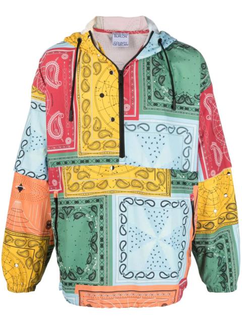 Marcelo Burlon County Of Milan bandana-print hooded jacket