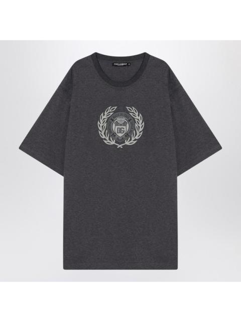 Dolce & Gabbana Dolce&Gabbana Gray Cotton T-Shirt With Print Men