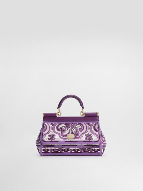 Dolce & Gabbana Small Sicily handbag with Majolica embroidery