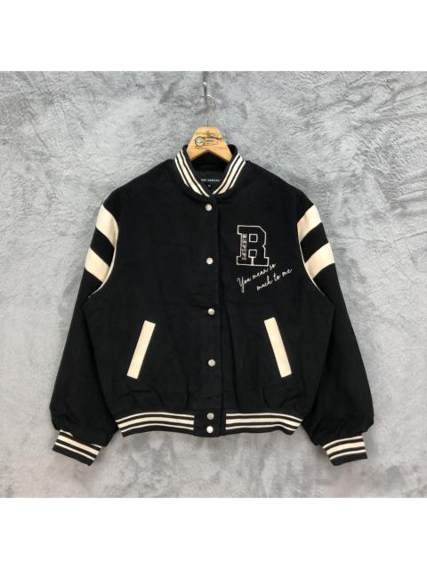 Other Designers Japanese Brand - REPIPI ARMARIO Wool Black Varsity Jacket #4901-175