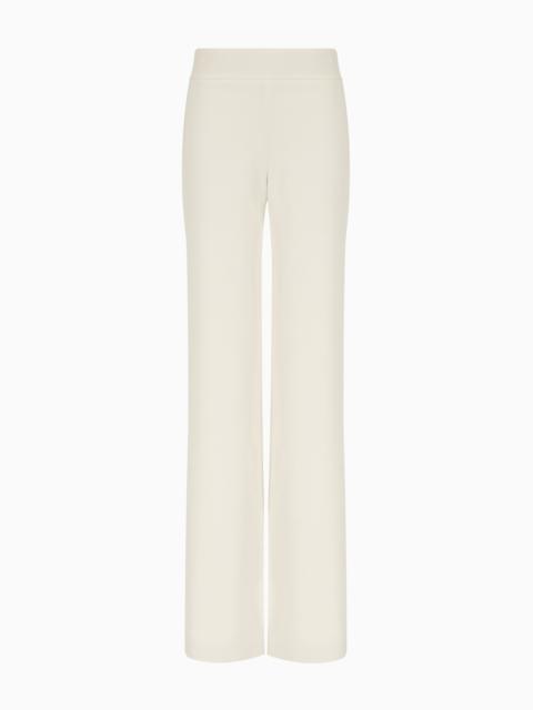 EMPORIO ARMANI Techno cady palazzo trousers