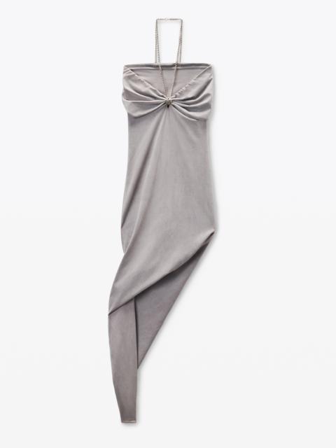 Alexander Wang Grey Jersey Dress with Key Hardware