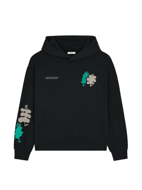 PANGAIA Womens Pangaia x Gasius Hoodie - Black